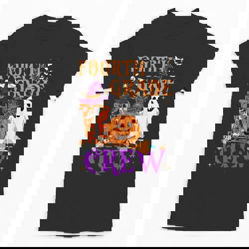 4th Grade Boo Crew Teacher Student Halloween Costume Unisex T-Shirt - teacherstshirts.com