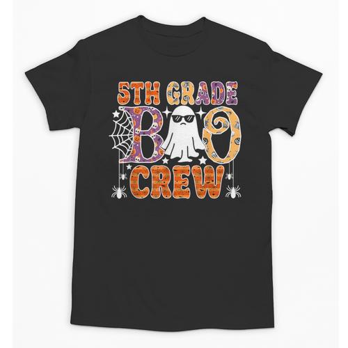 5th Grade Boo Crew Halloween Teachers Students Unisex T-Shirt - teacherstshirts.com UK