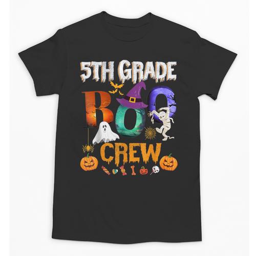 5th Grade Boo Crew Teacher Student Halloween Costume For Men Women Kids Unisex T-Shirt - teacherstshirts.com UK