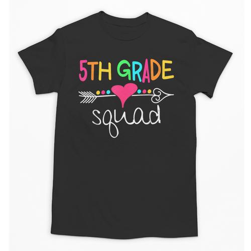 5th Grade Squad Fifth Teacher Student Team Back To School Unisex T-Shirt - teacherstshirts.com AU