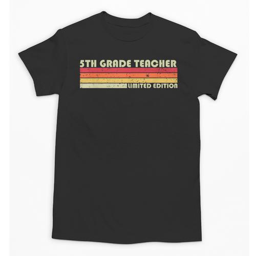 5TH GRADE TEACHER Job Title Profession Birthday Worker Unisex T-Shirt - teacherstshirts.com UK