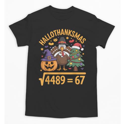 67 Meme Math Teacher Root 4489 Hallothanksmas Six Seven Unisex T-Shirt - teacherstshirts.com DE