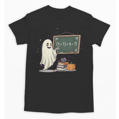 67 Teacher Halloween Ghost Six Seven Meme Math Joke Unisex T-Shirt - teacherstshirts.com CA