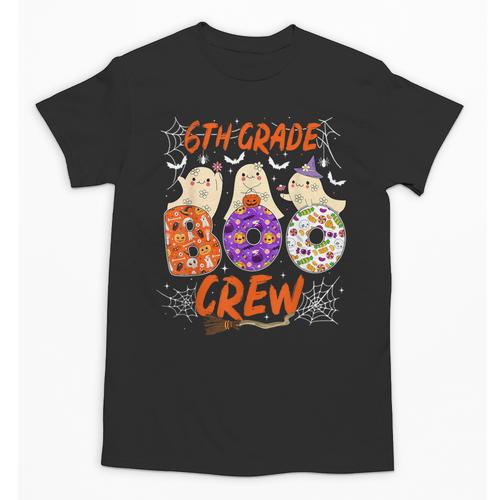 6th Grade Boo Crew Sixth Grade Halloween Teacher Kid Unisex T-Shirt - teacherstshirts.com UK