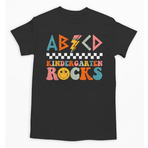 ABCD Kindergarten Rocks Back To School Teacher Kindergarten Unisex T-Shirt - teacherstshirts.com AU
