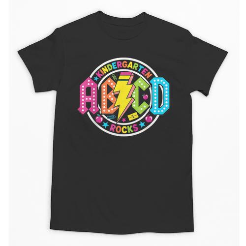 ABCD Kindergarten Rocks Back To School Teachers Students Unisex T-Shirt - teacherstshirts.com DE
