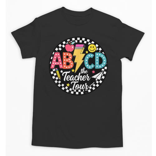 ABCD The Teacher Tour Back To School First Day Of School Unisex T-Shirt - teacherstshirts.com DE