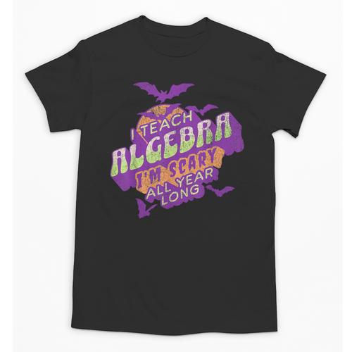Algebra Teacher Halloween Spooky Ghost Math Mathematics Grad Unisex T-Shirt - teacherstshirts.com