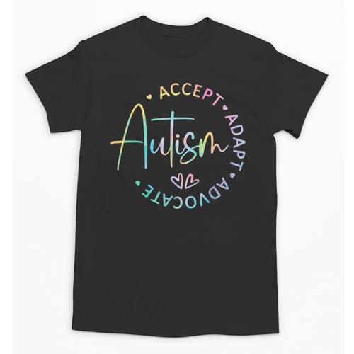 Autism Awareness Accept Adapt Advocate Autism Mom Teacher Unisex T-Shirt - teacherstshirts.com DE