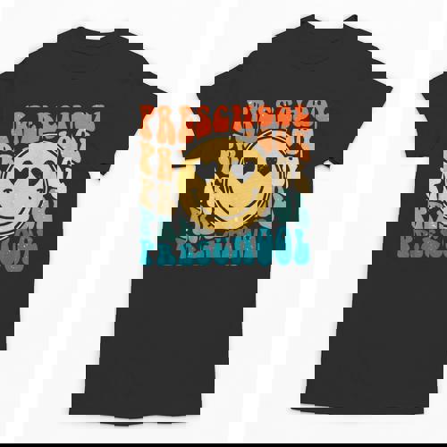 Back To School Groovy Smile Preschool Teachers Students Kids Unisex T-Shirt - teacherstshirts.com