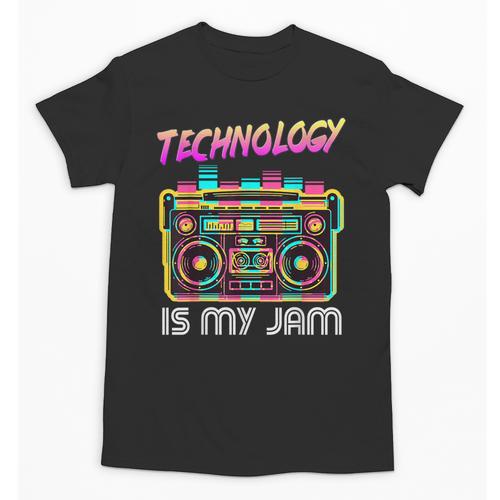 Back To School Retro Technology Is My Jam 80's Teacher Unisex T-Shirt - teacherstshirts.com UK