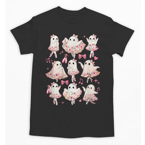 Ballet Ghost Ballet Dancer Spooky Dance Halloween Teacher Unisex T-Shirt - teacherstshirts.com AU