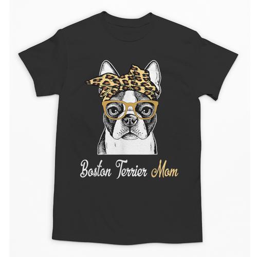 Birthday And Mother's Day -Boston Terrier Mom Unisex T-Shirt - Bostonterriersmerch.com