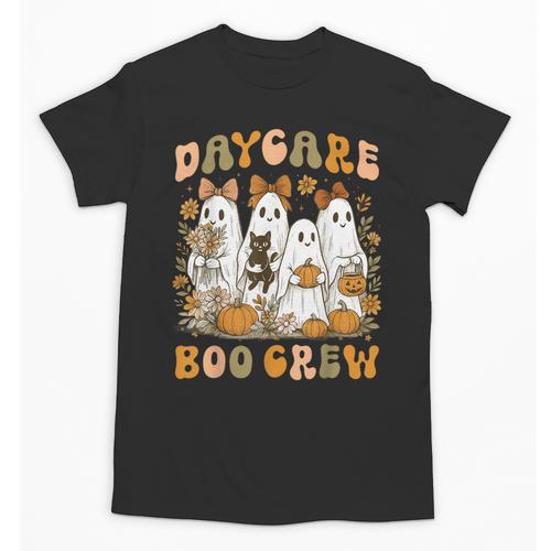 Boo Crew Daycare Teacher Matching Halloween Costume Ghost Unisex T-Shirt - teacherstshirts.com UK