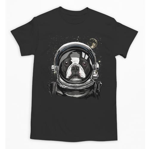 Boston Terrier Astronaut Shirt Spaceman Dog Space Lover Unisex T-Shirt - Bostonterriersmerch.com