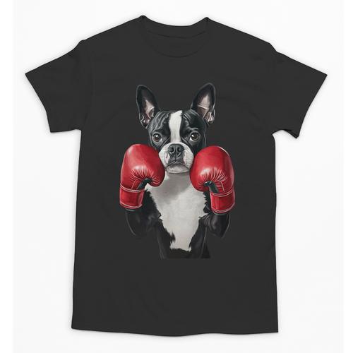 Boston Terrier Boxing Unisex T-Shirt - Bostonterriersmerch.com AU