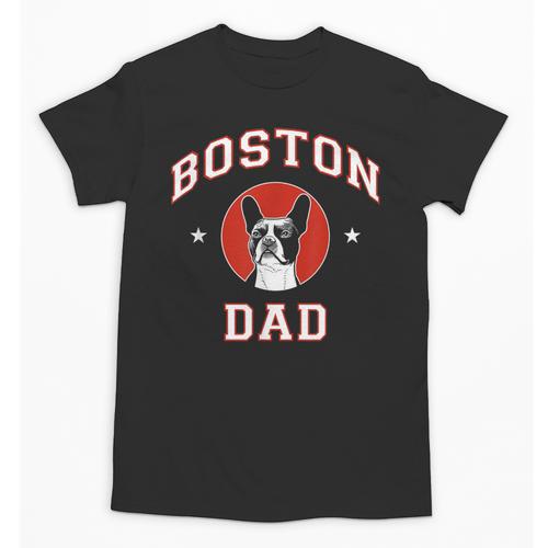 Boston Terrier Dad Dog Father For Men Women Kids Unisex T-Shirt - Bostonterriersmerch.com