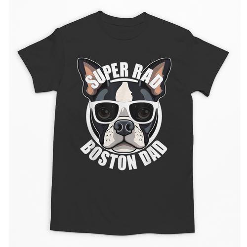 Boston Terrier Dad Father’s Day Dog Dad Men’s Unisex T-Shirt - Bostonterriersmerch.com