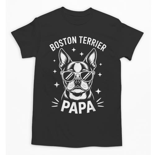 Boston Terrier Dad Boston Terrier Unisex T-Shirt - Bostonterriersmerch.com