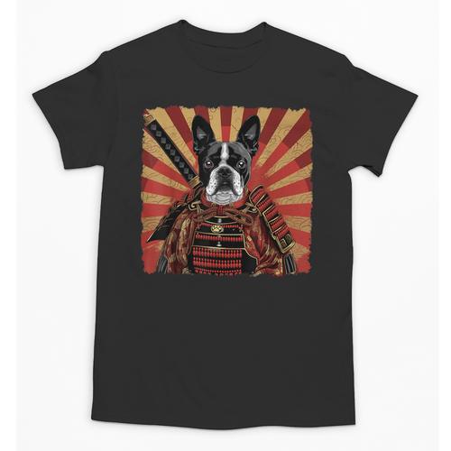 Boston Terrier Dog Japanese Art Samurai Ukiyo-e Unisex T-Shirt - Bostonterriersmerch.com