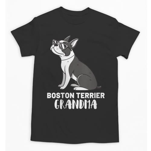 Boston Terrier Dog Owner Grandma Unisex T-Shirt - Bostonterriersmerch.com