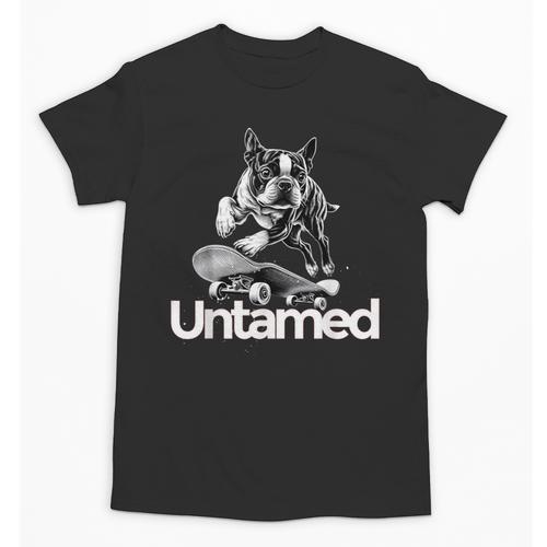 Boston Terrier Dog Untamed For Men Women Unisex T-Shirt - Bostonterriersmerch.com