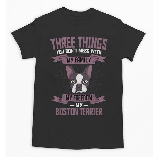Boston Terrier Don't Mess With American Gentleman Dog Lover Unisex T-Shirt - Bostonterriersmerch.com