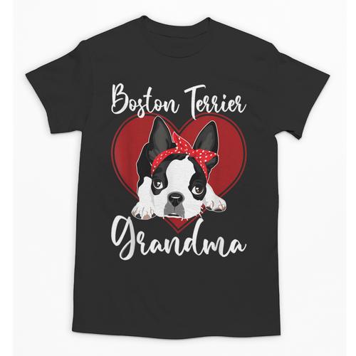 Boston Terrier Grandma Dog Owner Boston Terrier For Men Women Unisex T-Shirt - Bostonterriersmerch.com
