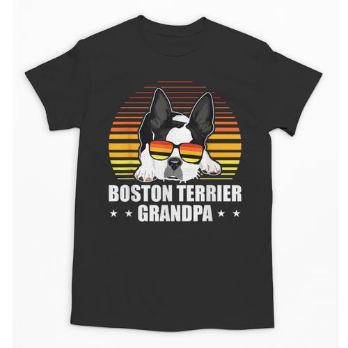 Boston Terrier Grandpa Dog Owner Boston Terrier Unisex T-Shirt - Bostonterriersmerch.com