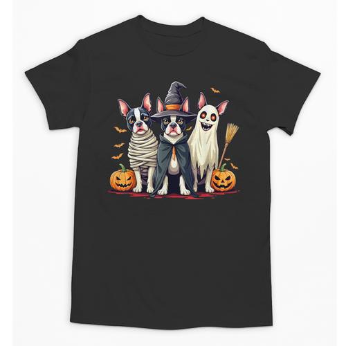 Boston Terrier Halloween Costume Mummy Witch Ghost Dog Lover For Men Women Kids Unisex T-Shirt - Bostonterriersmerch.com
