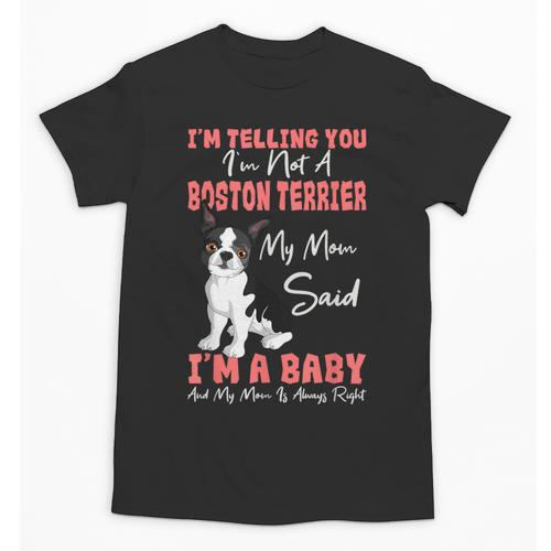 Boston Terrier Mom American Gentleman Dog Lover Mother's Day Unisex T-Shirt - Bostonterriersmerch.com