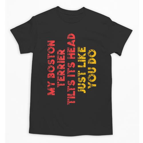 Boston Terrier Mom Dad Dog Lover Owner Women Men Unisex T-Shirt - Bostonterriersmerch.com
