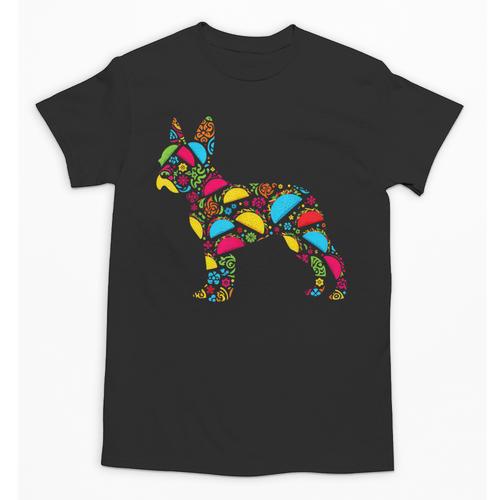 Boston Terrier Tacos Mexican Cinco De Mayo Taco Unisex T-Shirt - Bostonterriersmerch.com