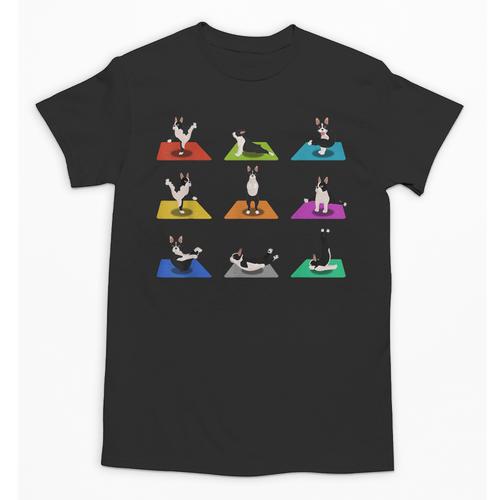 Boston Terriers Yoga Asana Pose And Meditation Unisex T-Shirt - Bostonterriersmerch.com