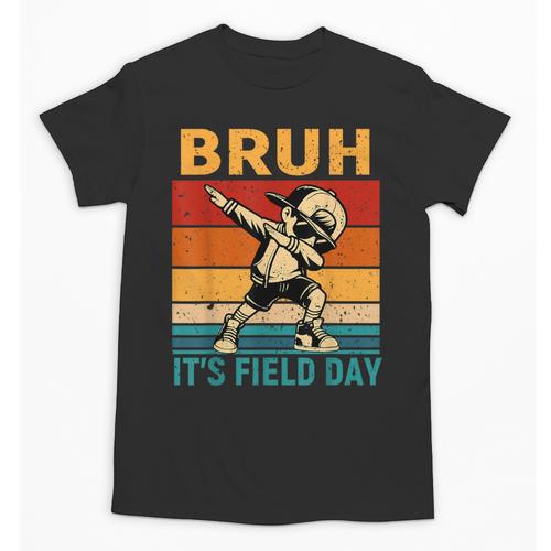 Bruh It's Field Day Teacher Happy Field Day Dabbing Boy Unisex T-Shirt - teacherstshirts.com