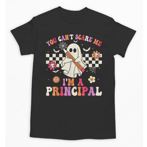 You Can't Scare Me I'm a Principal Halloween Teacher Unisex T-Shirt - teacherstshirts.com AU