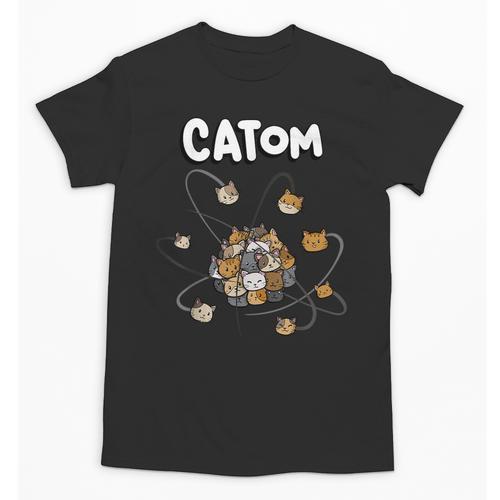 Catom Science Teacher Chemistry Lover Physics School Cat Unisex T-Shirt - teacherstshirts.com AU