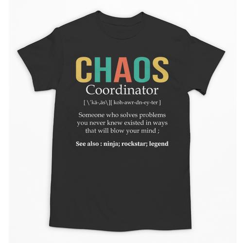 Chaos Coordinator Teacher Coworker Boss Appreciation Unisex T-Shirt - teacherstshirts.com DE