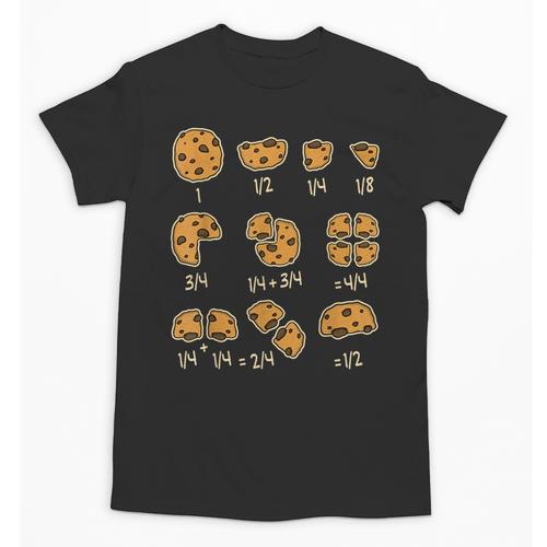 Chocolate Cookie Quick Math Fraction Math Teachers For Men Women Girls Kids Unisex T-Shirt - teacherstshirts.com DE