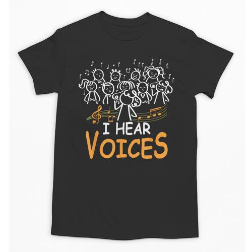 Choir Teacher I Hear Voices Chorister Church Choral Music Unisex T-Shirt - teacherstshirts.com CA