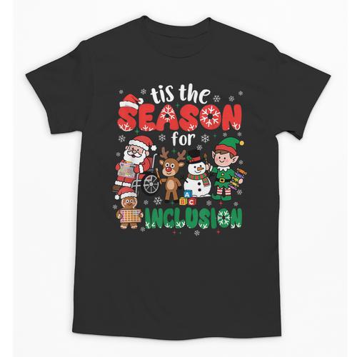Christmas Sped Teacher Tis The Season For Inclusion Women Unisex T-Shirt - teacherstshirts.com AU