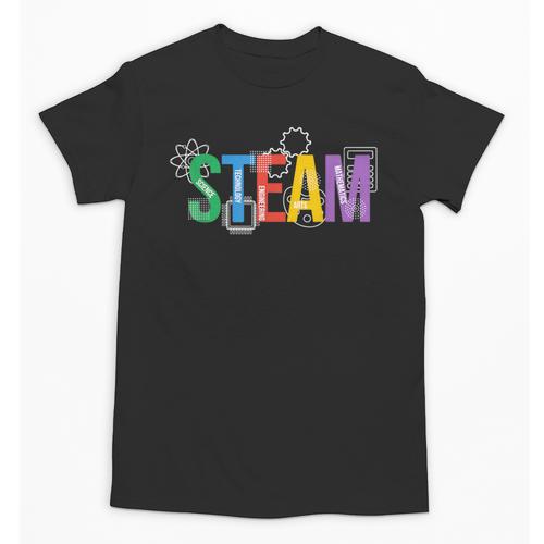 Colorful Steam Letters For Steam Program Teacher And Student Unisex T-Shirt - teacherstshirts.com