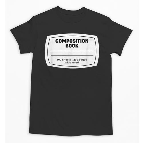 Composition Notebook Halloween Costume Teacher Student Unisex T-Shirt - teacherstshirts.com UK