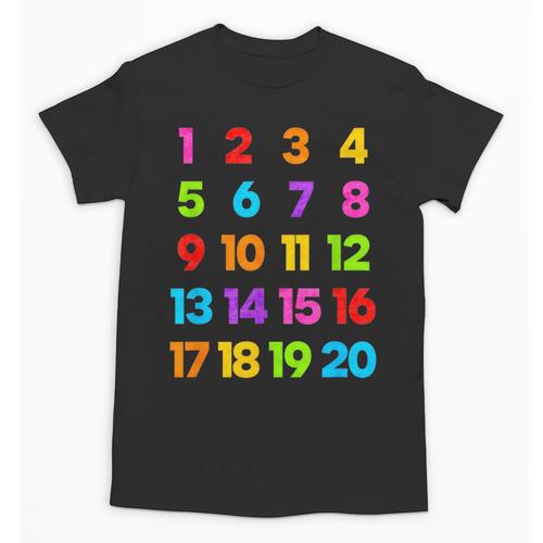 Counting 1-10 Learn To Count Number School Kids Teacher Unisex T-Shirt - teacherstshirts.com CA