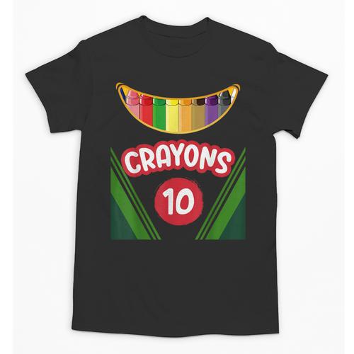 Crayon Box Fun Teacher Student Crayon Squad Halloween 2022 Unisex T-Shirt - teacherstshirts.com