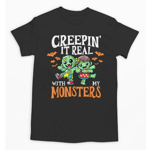 Creepin It Real Monster School Teacher Principal Halloween Unisex T-Shirt - teacherstshirts.com AU