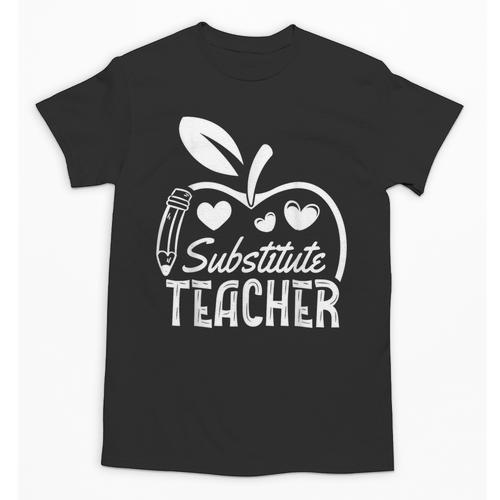 Cute Substitute Teacher Appreciation Men Women Unisex T-Shirt - teacherstshirts.com UK
