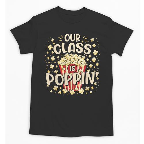 Cute Teacher Popcorn Day Unisex T-Shirt - teacherstshirts.com DE