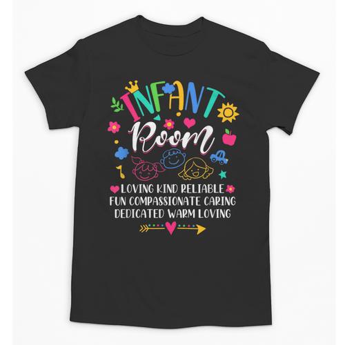Daycare Provider Loving Kind Reliable Infant Room Teacher Unisex T-Shirt - teacherstshirts.com AU