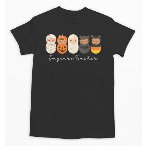 Daycare Teacher Halloween Infant Squad Spooky Childcare Fall Unisex T-Shirt - teacherstshirts.com DE